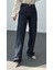 Royale Lacivert Yıkamalı Wide Leg Jeans 1