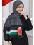 Istanbul Style Moda Unisex Günlük Kullanıma Uygun Puşi Şal Kefiye Filistin Bayrak Fular AFL2364 2