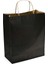 Kağıt Çanta Burgu Saplı Renk 25X31X12CM(KÖRÜK) - Siyah 250 Adet 1