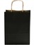 Kağıt Çanta Burgu Saplı 18X24X8CM(KÖRÜK) - Siyah 25 Adet 1
