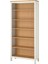 Hemnes Raflı Kitaplık 90 x 197 cm Beyaz Vernik ve Açık Kahverengi Masif Ahşap 1