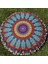 Mandala 2 - Yıkanabilir Kılıflı Yer Minderi – Çift Taraflı Ponponlu - Koltuk Yastığı, Meditasyon Yastığı, Oturma Odası Veya Balkon 1