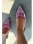 Midans Parlak Deri Kısa Topuklu Stiletto Pembe 4