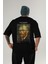 Van Gogh Self Portrait Arka Baskılı Oversize T-Shirt Erkek Kadın Bisiklet Yaka Pamuk Tişort 1