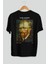 Van Gogh Self Portrait Arka Baskılı Oversize T-Shirt Erkek Kadın Bisiklet Yaka Pamuk Tişort 2