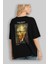 Van Gogh Self Portrait Arka Baskılı Oversize T-Shirt Erkek Kadın Bisiklet Yaka Pamuk Tişort 4