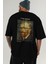 Van Gogh Self Portrait Arka Baskılı Oversize T-Shirt Erkek Kadın Bisiklet Yaka Pamuk Tişort 6