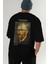 Van Gogh Self Portrait Arka Baskılı Oversize T-Shirt Erkek Kadın Bisiklet Yaka Pamuk Tişort 7