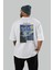 Van Gogh The Starry Night Arka Baskılı Oversize T-Shirt Erkek Kadın Bisiklet Yaka Pamuk Tişort 4