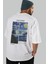 Van Gogh The Starry Night Arka Baskılı Oversize T-Shirt Erkek Kadın Bisiklet Yaka Pamuk Tişort 7