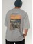 Edvard Munch Scream Arka Baskılı Oversize T-Shirt Erkek Kadın Bisiklet Yaka Pamuk Tişort 6
