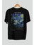 Van Gogh The Starry Night Arka Baskılı Oversize T-Shirt Erkek Kadın Bisiklet Yaka Pamuk Tişort 2