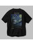 Van Gogh The Starry Night Arka Baskılı Oversize T-Shirt Erkek Kadın Bisiklet Yaka Pamuk Tişort 3