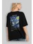 Van Gogh The Starry Night Arka Baskılı Oversize T-Shirt Erkek Kadın Bisiklet Yaka Pamuk Tişort 4