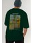 Van Gogh Arka Baskılı Oversize T-Shirt Erkek Kadın Bisiklet Yaka Pamuk Tişort 7