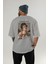 Caravaggio Boy Arka Baskılı Oversize T-Shirt Erkek Kadın Bisiklet Yaka Pamuk Tişort 4