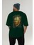 Van Gogh Self Portrait Arka Baskılı Oversize T-Shirt Erkek Kadın Bisiklet Yaka Pamuk Tişort 5