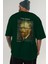 Van Gogh Self Portrait Arka Baskılı Oversize T-Shirt Erkek Kadın Bisiklet Yaka Pamuk Tişort 6