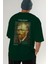 Van Gogh Self Portrait Arka Baskılı Oversize T-Shirt Erkek Kadın Bisiklet Yaka Pamuk Tişort 7