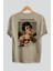 Caravaggio Boy Arka Baskılı Oversize T-Shirt Erkek Kadın Bisiklet Yaka Pamuk Tişort 2