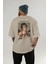 Caravaggio Boy Arka Baskılı Oversize T-Shirt Erkek Kadın Bisiklet Yaka Pamuk Tişort 4