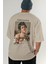 Caravaggio Boy Arka Baskılı Oversize T-Shirt Erkek Kadın Bisiklet Yaka Pamuk Tişort 6
