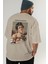 Caravaggio Boy Arka Baskılı Oversize T-Shirt Erkek Kadın Bisiklet Yaka Pamuk Tişort 7
