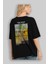 Van Gogh Arka Baskılı Oversize T-Shirt Erkek Kadın Bisiklet Yaka Pamuk Tişort 4