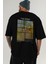 Van Gogh Arka Baskılı Oversize T-Shirt Erkek Kadın Bisiklet Yaka Pamuk Tişort 6