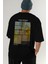 Van Gogh Arka Baskılı Oversize T-Shirt Erkek Kadın Bisiklet Yaka Pamuk Tişort 7