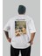 Paul Cezanne Curtain Arka Baskılı Oversize T-Shirt Erkek Kadın Bisiklet Yaka Pamuk Tişort 1