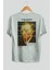 Van Gogh Self Portrait Arka Baskılı Oversize T-Shirt Erkek Kadın Bisiklet Yaka Pamuk Tişort 2