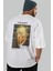Van Gogh Self Portrait Arka Baskılı Oversize T-Shirt Erkek Kadın Bisiklet Yaka Pamuk Tişort 7
