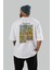 Van Gogh Arka Baskılı Oversize T-Shirt Erkek Kadın Bisiklet Yaka Pamuk Tişort 4