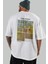 Van Gogh Arka Baskılı Oversize T-Shirt Erkek Kadın Bisiklet Yaka Pamuk Tişort 5