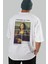 Leonardo Da Vinci Mona Lisa Arka Baskılı Oversize T-Shirt Erkek Kadın Bisiklet Yaka Pamuk Tişort 6