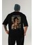 Caravaggio Boy Arka Baskılı Oversize T-Shirt Erkek Kadın Bisiklet Yaka Pamuk Tişort 1