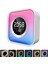 Rgb Işıklı Kare Dijital Saat – Alarm, Bluetooth Hoparlör, Termometre, Gece Lambası 1