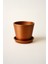 Tabaklı Bronz Konik Çömlek Saksı 16x16 Cm 2