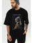 Johannes Vermeer Ön Baskılı Oversize T-Shirt Erkek Kadın Bisiklet Yaka Pamuk Tişort 7