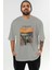 Edvard Munch Scream Ön Baskılı Oversize T-Shirt Erkek Kadın Bisiklet Yaka Pamuk Tişort 1