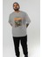Edvard Munch Scream Ön Baskılı Oversize T-Shirt Erkek Kadın Bisiklet Yaka Pamuk Tişort 7