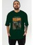 Edvard Munch Scream Ön Baskılı Oversize T-Shirt Erkek Kadın Bisiklet Yaka Pamuk Tişort 1