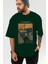Edvard Munch Scream Ön Baskılı Oversize T-Shirt Erkek Kadın Bisiklet Yaka Pamuk Tişort 6
