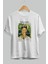 Frida Kahlo Ön Baskılı Oversize T-Shirt Erkek Kadın Bisiklet Yaka Pamuk Tişort 2