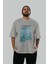 Claude Monet Ön Baskılı Oversize T-Shirt Erkek Kadın Bisiklet Yaka Pamuk Tişort 5