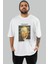 Van Gogh Self Portrait Ön Baskılı Oversize T-Shirt Erkek Kadın Bisiklet Yaka Pamuk Tişort 1
