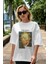Van Gogh Self Portrait Ön Baskılı Oversize T-Shirt Erkek Kadın Bisiklet Yaka Pamuk Tişort 5