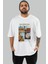 Salvador Dali Ön Baskılı Oversize T-Shirt Erkek Kadın Bisiklet Yaka Pamuk Tişort 1