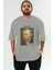 Van Gogh Self Portrait Ön Baskılı Oversize T-Shirt Erkek Kadın Bisiklet Yaka Pamuk Tişort 1